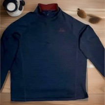 Ducks Unlimited Pullover Long Sleeve Navy Sweater 1/4 Zip Mens Size XL - $15.95