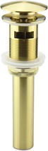 Vanity Pop Up Drain Stopper With Overflow, Gold Bathroom Faucet Lavatory Vessel - $39.99