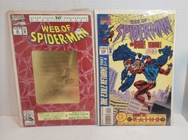 Web Of Spiderman #90 30th, And #119 Venom The Scarlet Spider, Kaine 2 Book Lot - £12.96 GBP