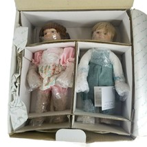 First Kiss Porcelain Dolls Danbury Mint NRFB 1992 Linda Tromble  Boy & Girl Doll - $29.94