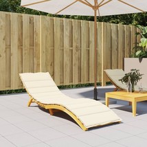  Sun Lounger Cushion Cream Oxford fabric (100% polyester) Extra Long - $2,458.81 MXN