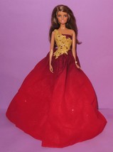 Barbie Holiday 2016 Neysa Brunette Red Gown Model Muse Doll Peace Hope Love - £19.98 GBP