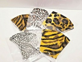 3 pack BIG CAT print Face Cover Mask Leo snow leopard animal print cheetah fan + - £5.56 GBP