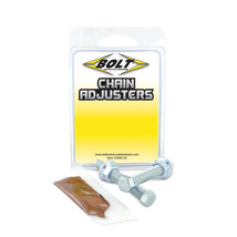 Bolt Hardware Stainless Rear Chain Adjuster Tensioner Bolts Kawasaki KX125 KX250 - £8.89 GBP