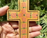 1 Pc Wood CROSS Pendant Jesus Christ Wooden Locket Handmade 10 cm handpa... - $18.61