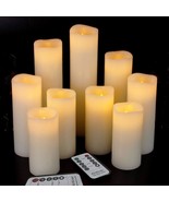 Flameless Candles Led Candles Pack Of 9 (H 4&quot; 5&quot; 6&quot; 7&quot; 8&quot; 9&quot; X D 2.2&quot;) I... - $38.93