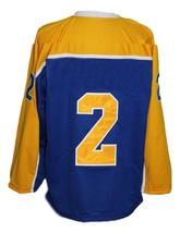 Any Name Number Mohawk Valley Stars Retro Hockey Jersey New Blue Any Size image 5