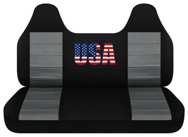 Front set car seat covers fits FORD F150 TRUCKS 92-04 FRONT BENCH WITH MOLDED HR - $93.49