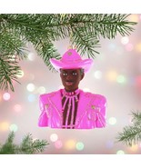 LIL NAS X ORNAMENT 5&quot; Pink Glass Cody Foster &amp; Co Christmas Tree Pop Mus... - €19,06 EUR