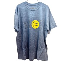 Nice Blue-Gray T-shirt Short Sleeve Smiley Face fits like loose XL - £11.87 GBP