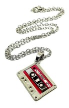 Tape Cassette Pendant  80&#39;s Chain Necklace UK Handmade Quality Gift - £4.90 GBP