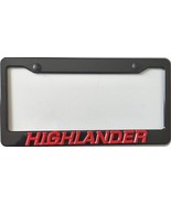 Toyota Highlander 3D Red Script  ABS Plastic License Frame - $25.00