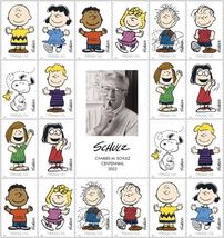 Charles M. Schulz Peanuts Forever Postage Stamps (Charlie Brown, Snoopy, and The - £12.57 GBP
