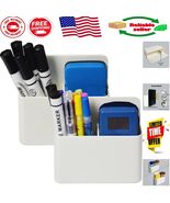 Magnetic Dry Erase Whiteboard Holder Set - Strong &amp; Customizable for Org... - $210.36 MXN