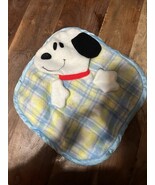 Vintage Snoopy security blanket baby blankie lovey Knickerbocker satin e... - €40,30 EUR