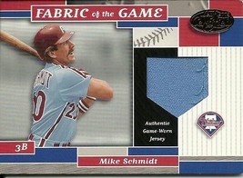 2002 Leaf Certified Materials Fabric Of The Game Base Mike Schmidt 38   58/80 - £19.92 GBP