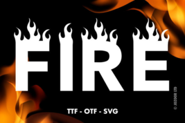 Fire Font Font - $15.00