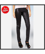 Women&#39;s Leather Pants Genuine Lambskin Leather Party Skinny Legging Trou... - $161.21 CAD