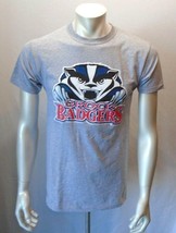 Brock University Badgers Graphic Short Sleeve Gray Crew Neck T Shirt Siz... - $7.92