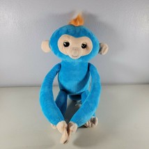 Wowwee Fingerlings Talking Plush Monkey Turquoise Velvety Soft Stuffed Animal - £10.71 GBP