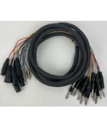 12 Channel Male 1/4&quot; Phone to 3-Pin Neutrik XLR Black Female Male Snake ... - $2,209.90 MXN