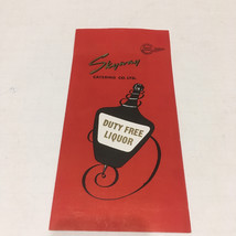 Vintage Skyway catering co. London airport duty free liquor price brochure  - $19.75