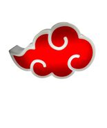 Naruto Shippuden Akatsuki Cloud LED Lamp ABYstyle Red Light Anime Wall D... - $21.60