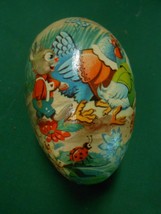 Great Paper Mache Egg With Egg Inside..&quot;Hen And Duck&quot; design-FREE Postage Usa - £13.16 GBP
