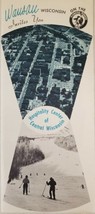 Vintage Wausau Wisconsin Brochure &quot;Hospitality Center of Central Wisconsin&quot; - $19.60
