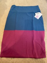 LuLaRoe Cassie Pencil Skirt Womens Sz M geometric Colorblock Geo Print NWT - £8.85 GBP