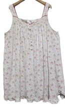 Eileen West Women&#39;s XL Nightgown Floral Print Cotton Short Sleeveless Ba... - £28.43 GBP