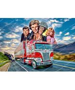 BJ and The Bear Art Print / Kenworth Truck / TV Show Poster / Automotive Art - $31.10 - $76.40
