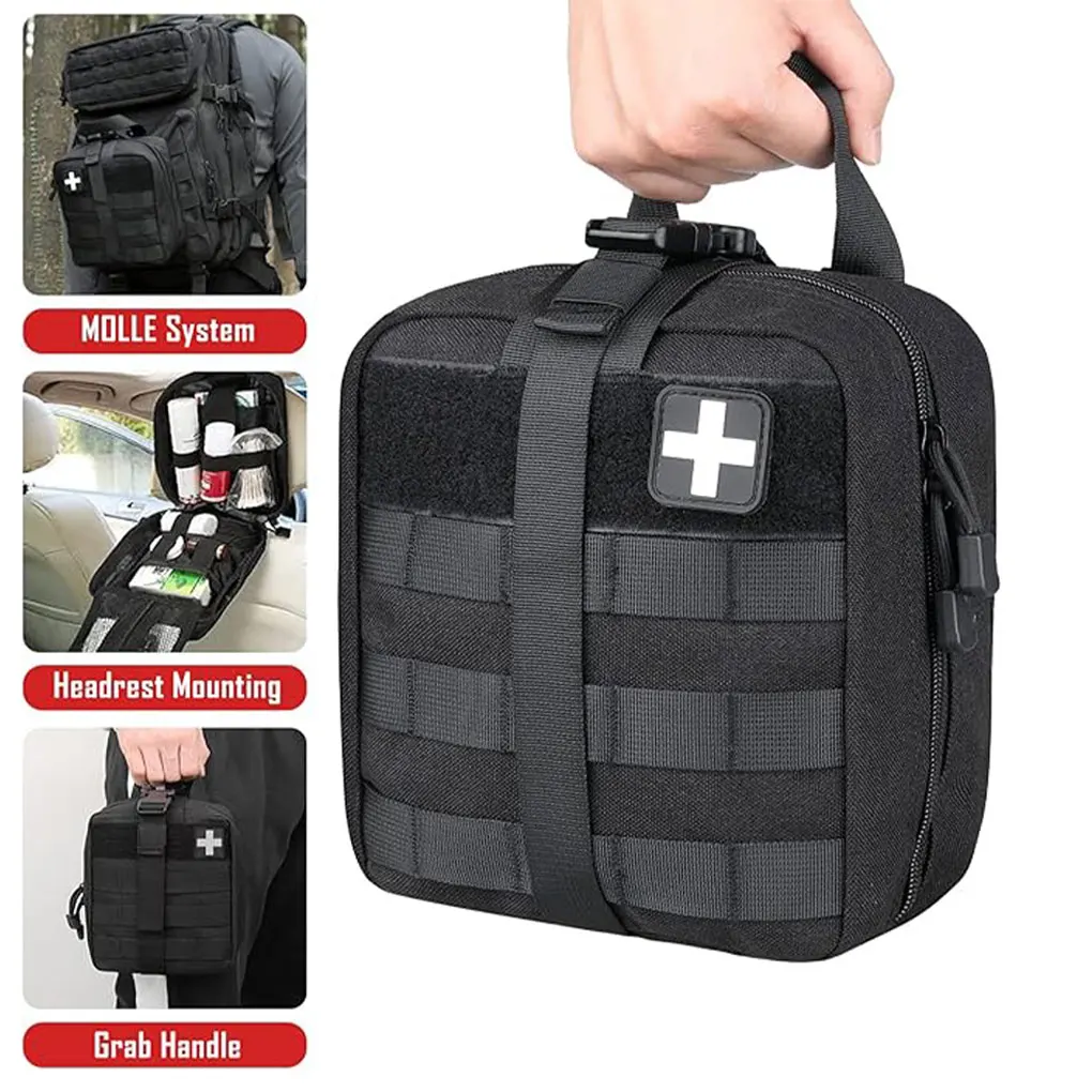 Tactical First Aid Kits Medical Bag Emergency Outdoor Army Hunting Car E... - £16.01 GBP
