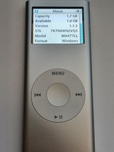 Apple iPod Nano Gray 2nd Generation 2GB Storage 1.5&quot; Screen Media Player- A1199 - £15.82 GBP