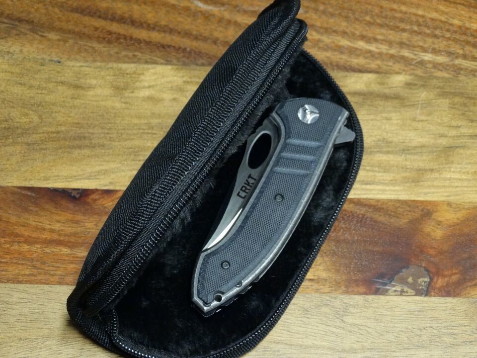 Columbia River CRKT 5820 Avant-Tac Flipper Knife 3.628" Black G10 Handle - £66.68 GBP