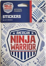 Official Product American Ninja Warrior Pack of 4 5&quot;x5&quot; stickers - £2.35 GBP