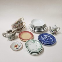 20 Pc Lot Miniature China Tea Dishes Saucer Cups Japan Germany Vintage DAMAGE - £8.14 GBP