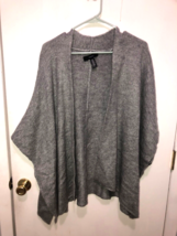 Forever 21 Poncho Like Open Front Gray Cardigan Womens One Size Fits Most - £7.11 GBP