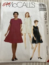 Vintage 1990&#39;s Easy McCall&#39;s Pattern 7504 Size 14 16 18 Easy Swing dress - £12.54 GBP