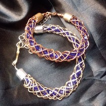 Bracelets - Japanese-influenced Kumihimo Design - Two bracelets in one! - $40.00