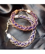 Bracelets - Japanese-influenced Kumihimo Design - Two bracelets in one! - $40.00