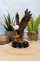 Ebros American Pride Swooping Bald Eagle with Spread Out Wings by Rocky Cliff - £12.78 GBP