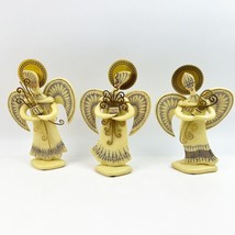 THREE Vintage Angels Intaglio Resin Holiday Angel Figures SP for Silvestri Ivory - £35.88 GBP