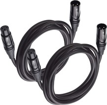Xlr Male To Female Cord/Xlr Cables/Mic Cable, 2-Pack Premium, Free Copper (Ofc). - £25.57 GBP