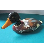 DECORATIVE CRAFT DUCK DECOY HANDCRAFTED IN THE USA MULTICOLOR 5 X 10&quot;   - £35.05 GBP