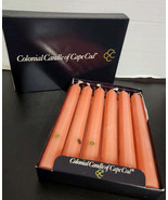 6 Vintage Colonial Candle of Cape Cod 6 Chandelle Candles Coral Pink 8 I... - $33.85 CAD