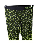 Nike Pro Leggings Womens Medium Green Yoga Giraffe Design Cheetah Animal... - $565.47 MXN