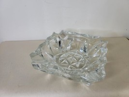 Vintage Heavy Crystal Ashtray France 5.5 Inches - £18.55 GBP