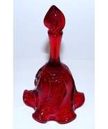 STUNNING FENTON ART GLASS PAISLEY SWIRL RUBY RED AMBERINA CADMIUM UV GLO... - €37,83 EUR