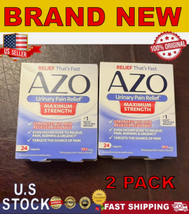(2 Boxes) AZO Urinary Pain Relief Maximum Strength, 24 Tablets EXP 6/2027 - $29.69